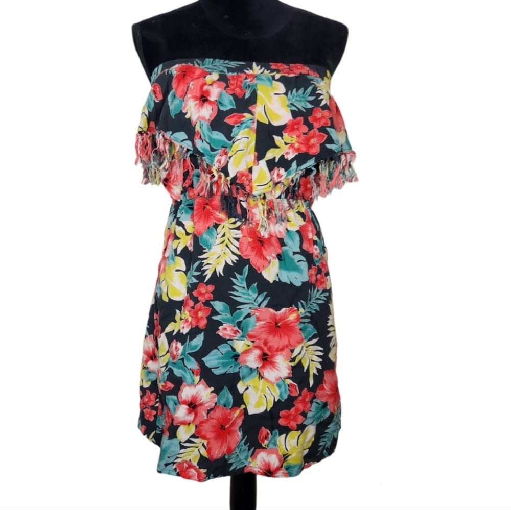 Billabong Floral Strapless Dress
